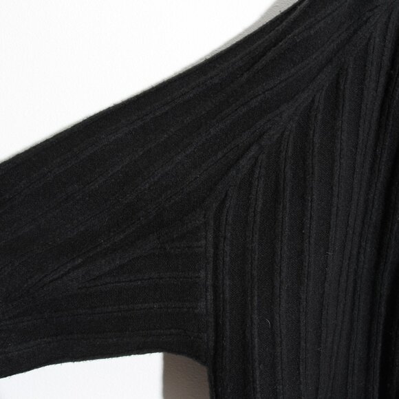 Lululemon Twin Rib Sweater Wrap Cardigan Black Chunky Knit Wool Size XL / XXL - Picture 7 of 16